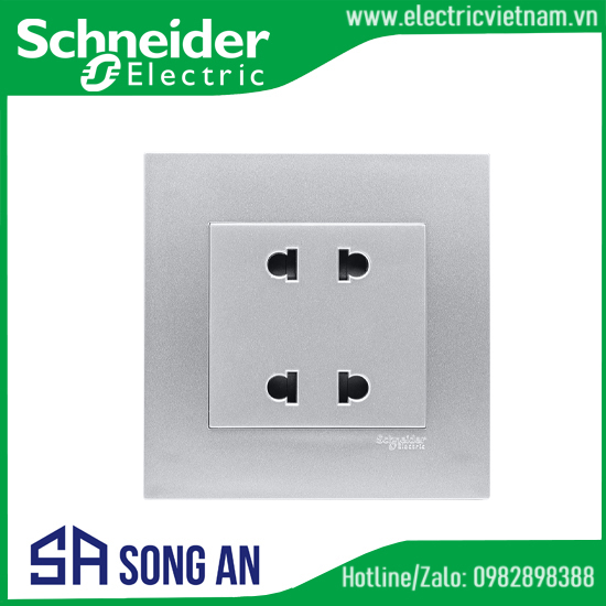 Bộ ổ cắm đôi 2 chấu 10A