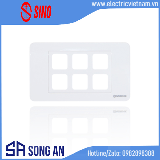 Mặt 6 công tắc S18A