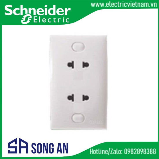 Bộ ổ cắm đôi 2 chấu 16A