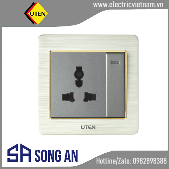 Công tắc đơn 1 chiều + ổ cắm 3 chấu