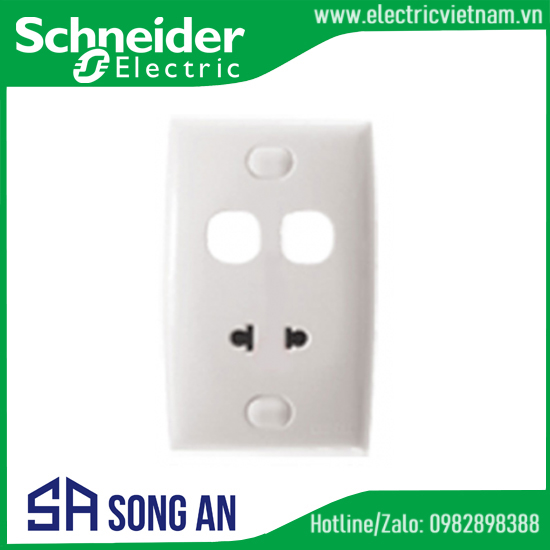 Bộ ổ cắm đơn 2 chấu 16A và 2 lỗ trống