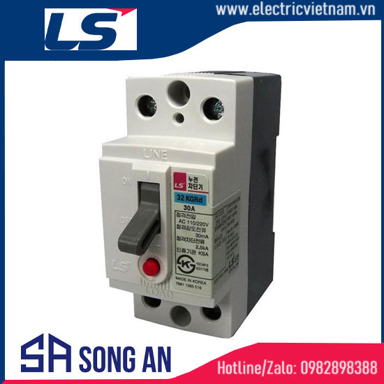 Aptomat ELCB 2P 32GRhd/ 32GRhS Icu 2,5KA
