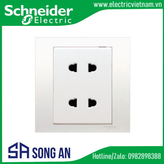 Bộ ổ cắm đôi 2 chấu 10A
