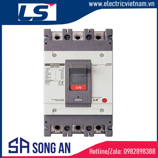 Aptomat MCCB 3P ABS403c Icu 65KA