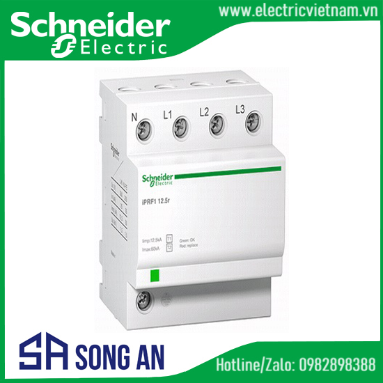 Thiết bị chống sét lan truyền Acti 9 -iPRF1, 3P, Imax 50kA