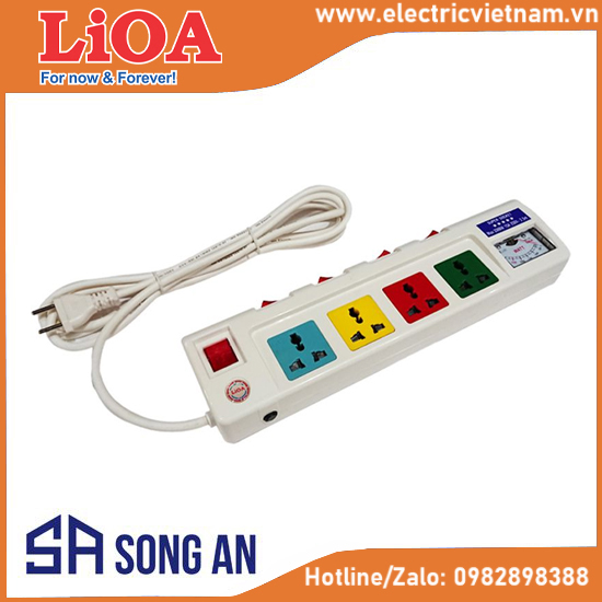 Ổ cắm 4 -công suất lớn dành cho TB Hi-end, phòng thí nghiệm ,có đồng hồ điện áp.