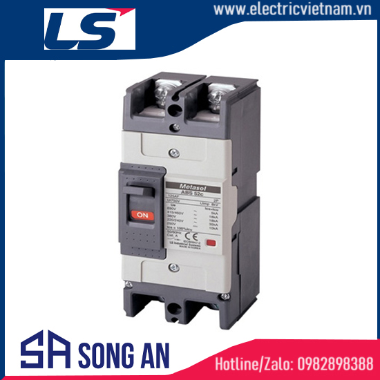 Aptomat MCCB 2P ABS52c Icu 35KA In 30-50A