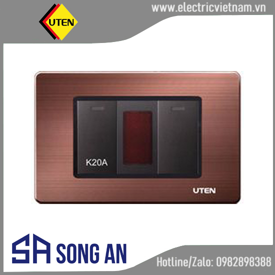 Bộ công tắc 20A kèm đèn báo đỏ và công tắc đơn 1 chiều