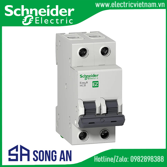 Easy9 MCB 2P 4.5kA 230V