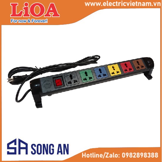 Loại đa năng xoay 6 ổ xoay 3300W MAX 16A-250V