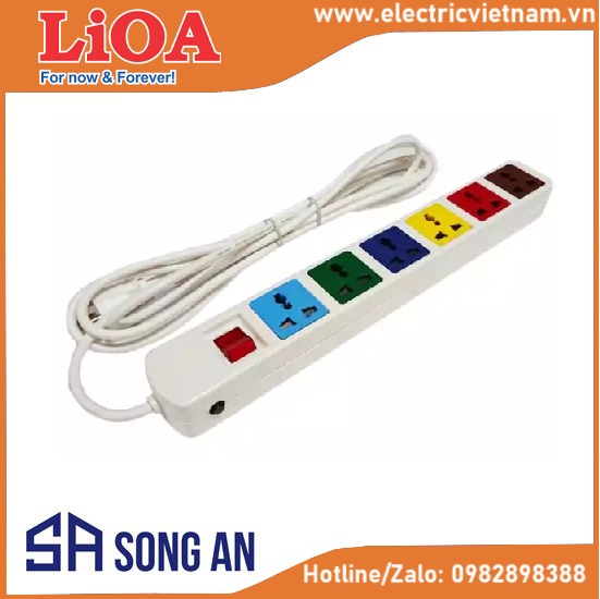 Loại đa năng công tắc 2 cực 6 ổ :6DN2
