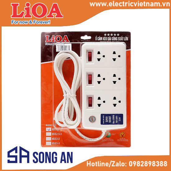 Ổ cắm công suất lớn -3300W 15A-220V