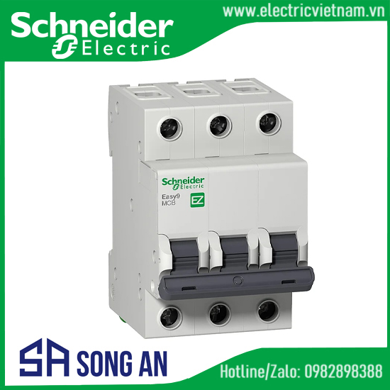 Easy9 MCB 3P 4.5kA 400V