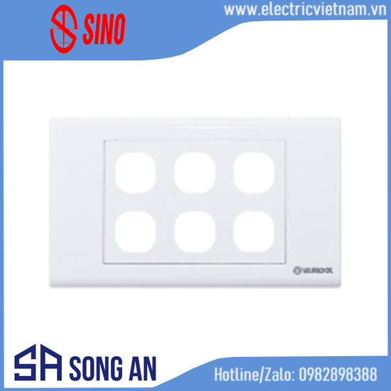 Mặt 6 hạt công tắc S18