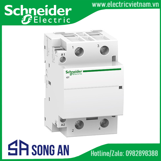 Contactor iCT A9C20882 2P 100A 2NO 230/240VAC