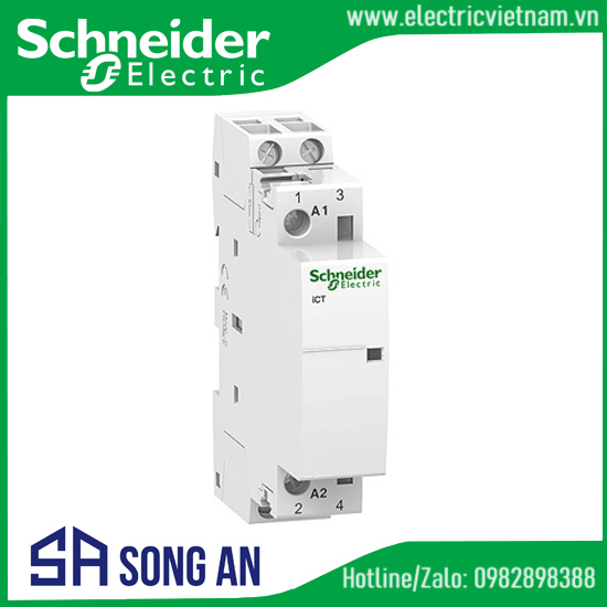 Contactor iCT A9C22712 2P 16A 2NO 230/240VAC