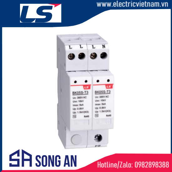 Thiết bị chống sét SPD BKS-T2 2P 385V