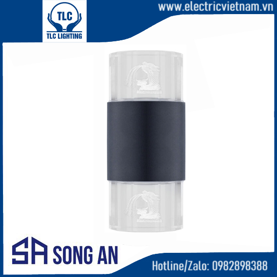 Đèn LED tường trang trí 2 đầu Cá chép hóa rồng TLC-ĐTT-CCHR-14W