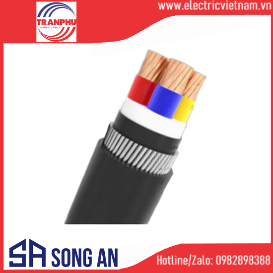 Cáp ngầm 3 lõi Cu/XLPE/PVC/DSTA/PVC 120-300mm2