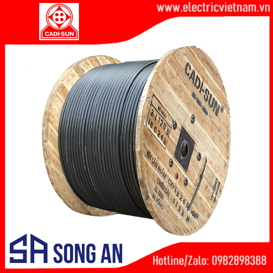 Cáp ngầm (3+1) lõi Cu/XLPE/PVC/DSTA/PVC 0,6-1KV 95-150mm2