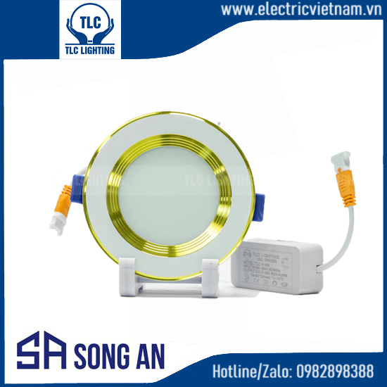 Chống chói đế mỏng 5W viền vàng – Ba màu