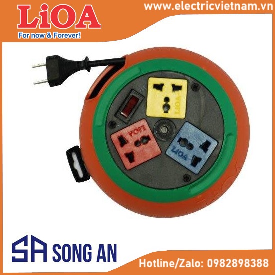 Ổ cắm kéo dài quay tay- cuộn dây kín - kiểu đĩa bay