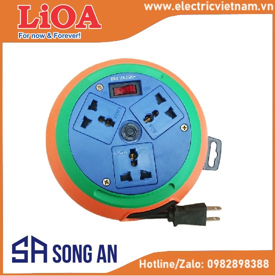 Ổ cắm kéo dài quay tay- cuộn dây kín - kiểu đĩa bay