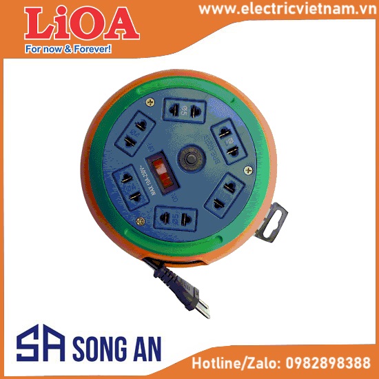 Ổ cắm kéo dài quay tay- cuộn dây kín - kiểu đĩa bay