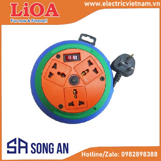 Ổ cắm kéo dài quay tay- cuộn dây kín - kiểu đĩa bay