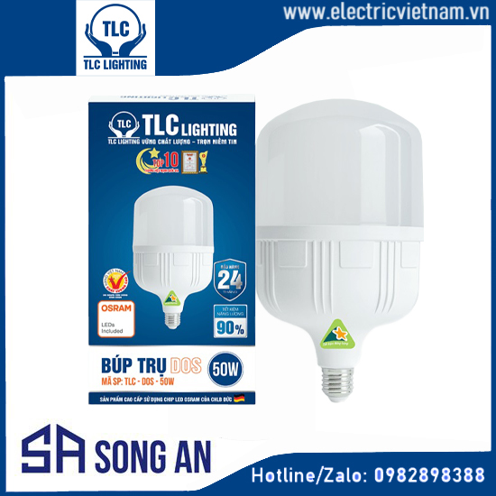 Đèn LED Búp trụ DOS TLC-DOS-15W