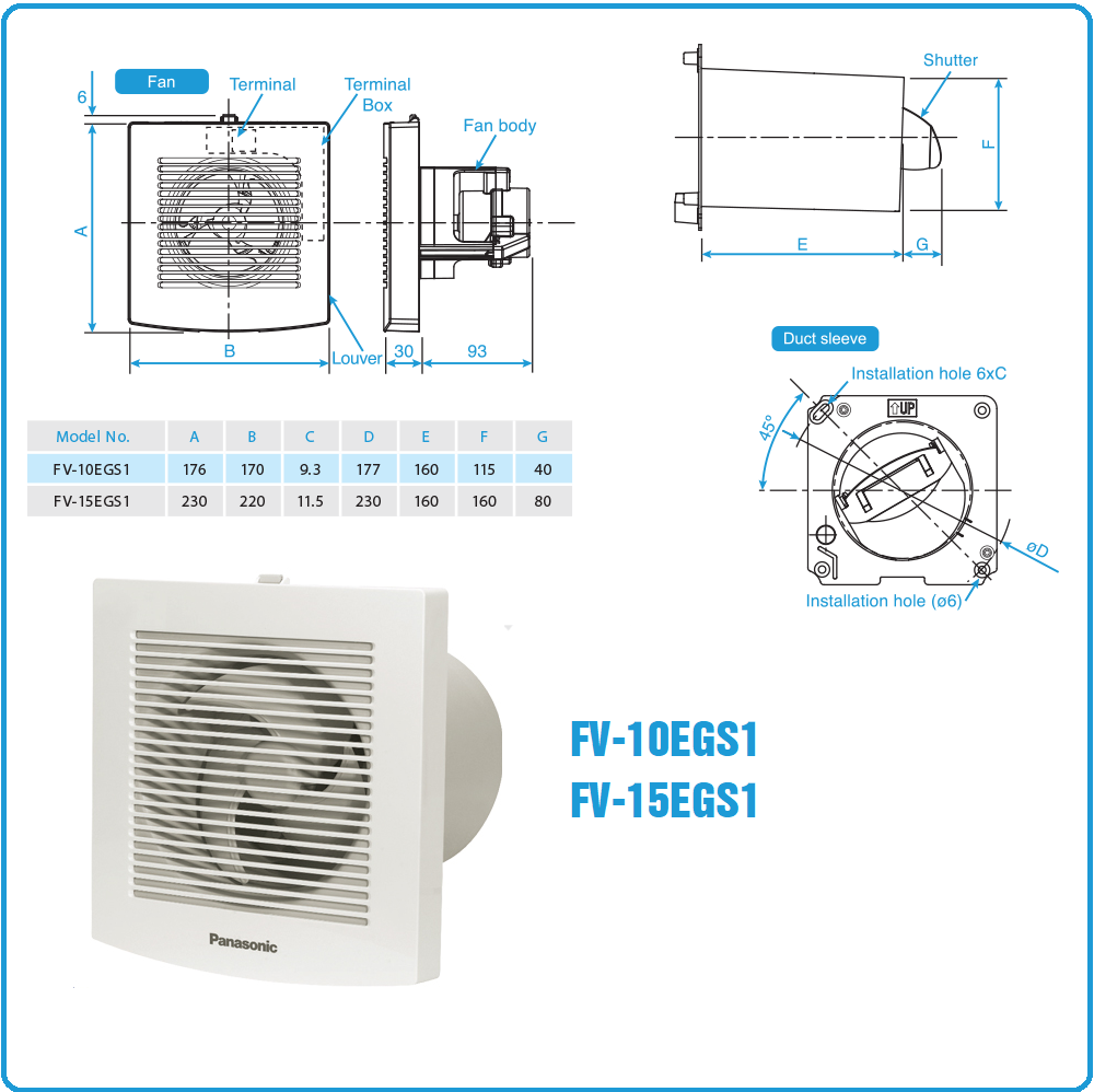 Âm tường cho nhà tắm FV-EGS