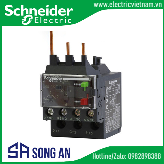 Rơ le nhiệt hợp bộ với khởi động từ có cầu đấu nối bằng ốc vít LC1E