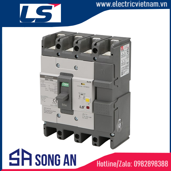 Aptomat ELCB 4P EBS104c Icu 37KA
