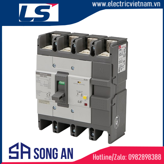 Aptomat ELCB 4P EBS204c Icu 37KA