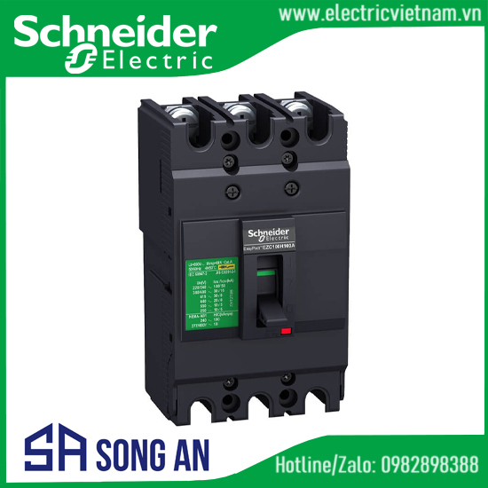 MCCB EZC100 3P Type N Icu=15kA 415V