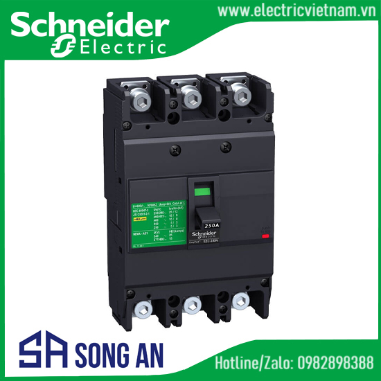 MCCB EZC100 3P Type F Icu=10kA 415V