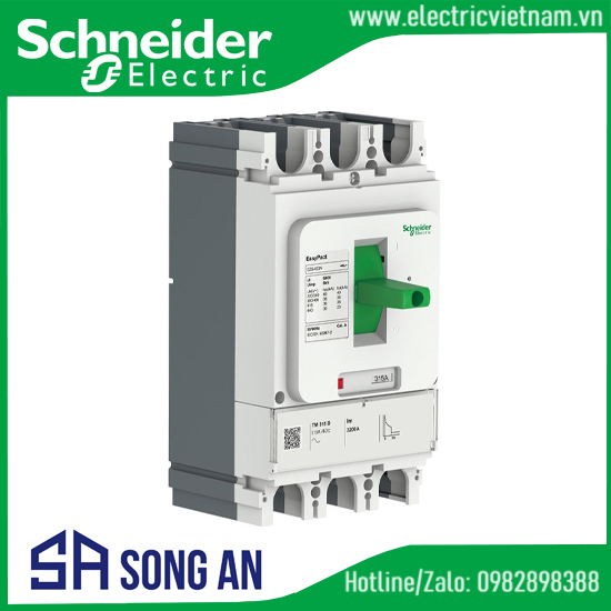 MCCB EZS400N/630N 3P 50kA 380/415V
