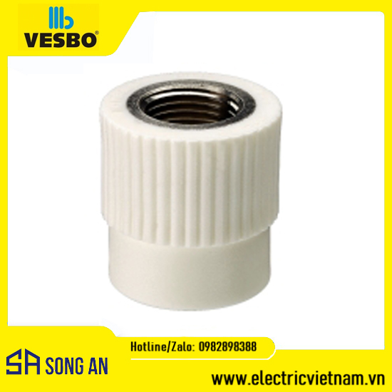 Măng sông ren trong PP-R Vesbo cỡ nhỏ
