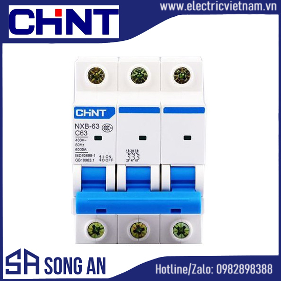 Aptomat MCB NXB-63 3P Icu=6kA