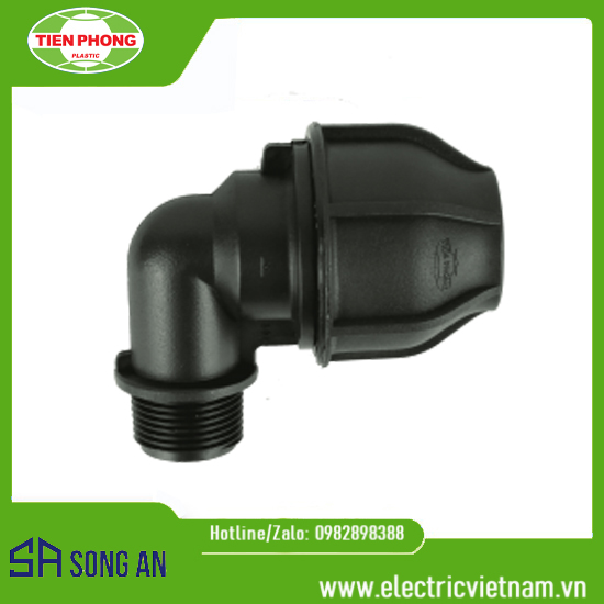 Nối góc 90 ren ngoài HDPE
