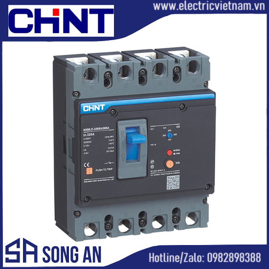 Aptomat MCCB NXM800S-4P,  Icu=50kA , Idm 800A