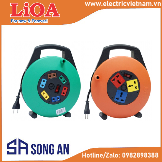 Ổ cắm kéo dài quay tay kiểu xách tay