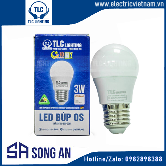 Đèn LED Búp OS TLC-BOS-03W