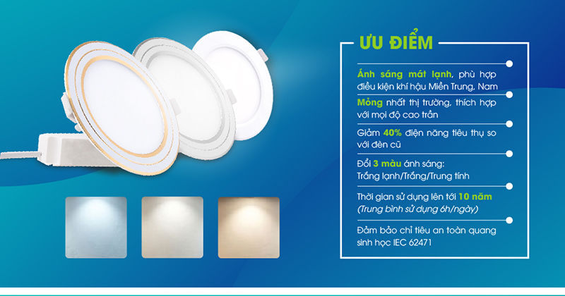 Đèn LED Panel Tròn đổi màu 110/9W