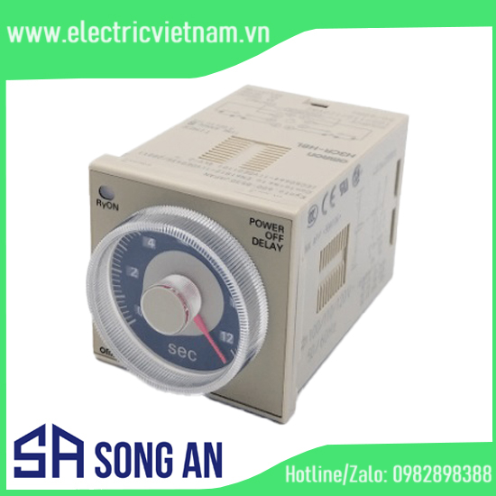 Rơ le thời gian 0-60S - 220VAC + Đế