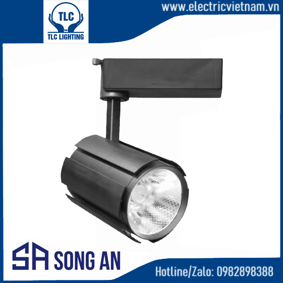 Đèn LED rọi ray 2 lớp 10W thân đen