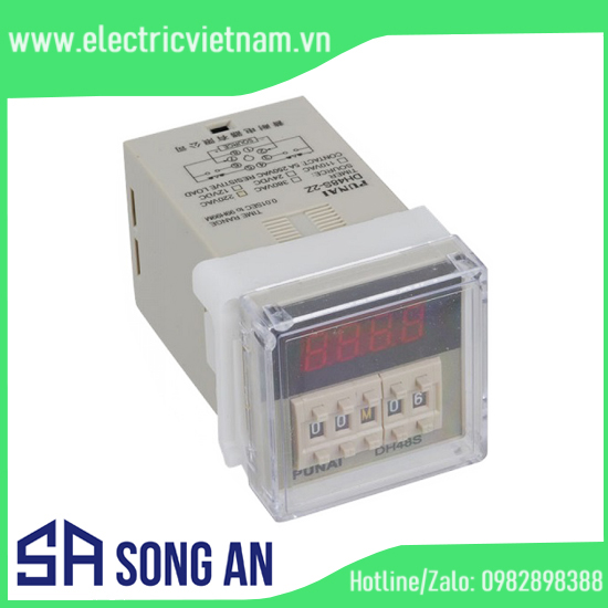 Rơ le thời gian 0-30S - 220VAC + Đế