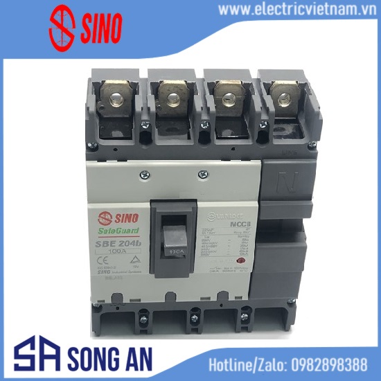 Aptomat MCCB SBE 4P 30kA/380V 100-225A