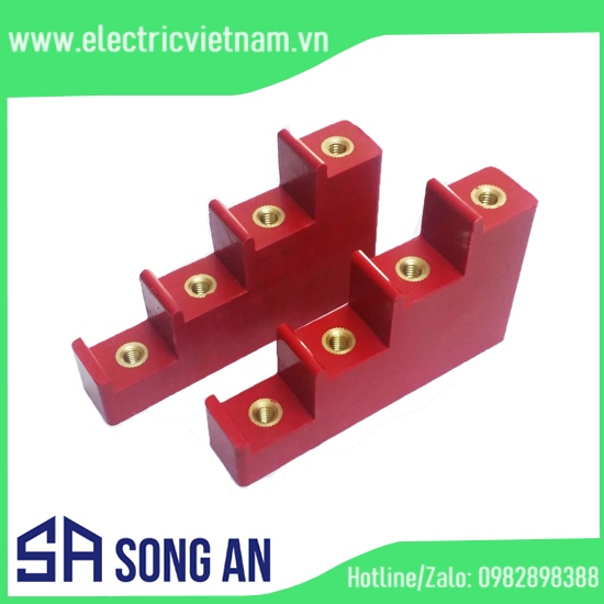 Sứ đỡ thanh cái bậc thang màu đỏ