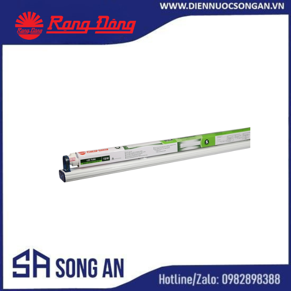 Bộ đèn LED Tuýp T8 1.2m 18W Nhôm Nhựa